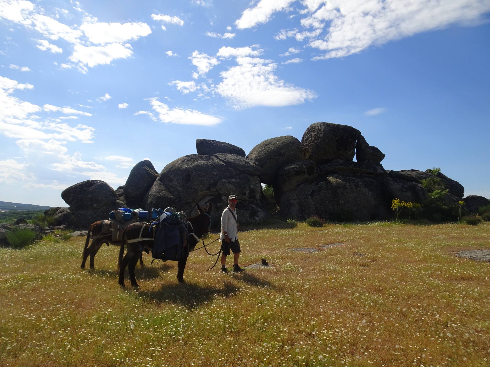 Where can you ride a donkey in Spain?